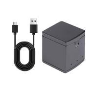 USB Charging Case For Action Camera 13 Black Portable Triple Slot Designs With Type C Charging Port