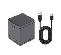 USB Charging Case for Action Camera, 13 Black Portable Triple Slot Designs with Type C Charging Port