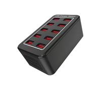 USB Charging Station,50W 10 Ports Strips With 1. Cable - USB Charger for Multiple Devices | For Home Bedside Bedside Workplace Travel Student Residence Family Escr