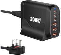 USB Charging Station, GaN III Charger Laptop & Phone Fast Charger Plug | 3 USB C Port(PD100W+20W+20W), 3 18W USB A Port,Compatible with MacBook Pro/Air,Dell XPS,iPhone 15/16/14/ Pro,iPads,Steam Deck