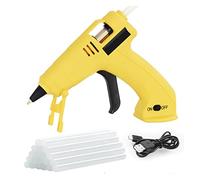 USB Charging Wireless Glue Gun with 100Pcs 7mm Sticks DC Mini Gluegun Graft DIY Tool for Home School Fast Heating(N-220AY-20PC)