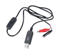 USB Clip On Power Cable 1M with Switch for LED Strips 5V 9V 12V DC Adapter Connector Wire(Voltage 5V)