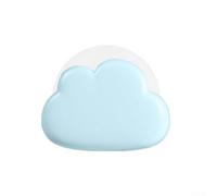 USB Cloud Night Light Rechargeable with Warm and White Light Modes, Soft Flicker Lighting for Bedroom Desk Lamp Use (Blue)