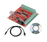 USB CNC Breakout Board 4-Axis Linkage Motion Control Card Driver-Free Support Auto Return to Zero for Engraving Machine