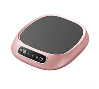 USB Coffee Cup Heater with 3 Heat Settings, for MINI Electric Mug Warmer for Desk Office Home, Adjustable Temperature Beverage Coaster(Pink)