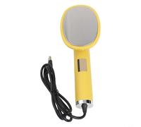 USB Compatible Portable Steam Iron Featuring 180 Degree Rotatable Design for Flexible Steaming Angles at Home or On the Road (Yellow)