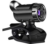 USB Computer HD Night Vision Network Video with Microphone Freely Adjustable Angle Suitable for Live Broadcast Remote Conference Suitable for home computer equip (Black)