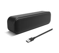 USB Computer Speaker,Wired Mini Soundbar Speaker,Laptop Stereo Speaker with Space Saving Design for Computer Laptop Desktop PC Dorm Office Desk