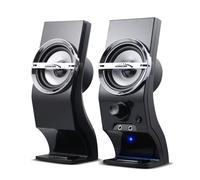 USB Computer Speakers Laptop PC Set AUX Stereo 2.0 Desktop Volume ControlKnob