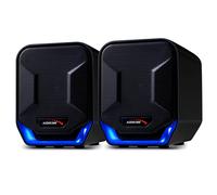 USB Computer Speakers PC Laptop STEREO 2.0 6W Desktop Clear Sound LED Compact UK