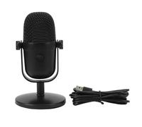 USB Condenser Microphone Professional RGB Gaming Mic with Noise Reduction Plug and Play PC Computer Microphone for Streaming Podcast Recording Singing Metal and ABS Built