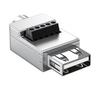 USB Connection Seamless USB-PLIG-SEDER & Seamless | Adapter Plux - Male to Female Converter | High Transmission Speed, Metal Case Data Charger For Ordin