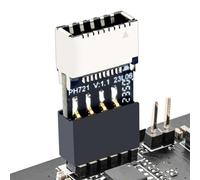 USB Connector Adapter - Female Extension Type E, C Motherboard Plug | High Speed Socket Converter, 9-Pin Header for Desktop PC Computer Connection with Ins