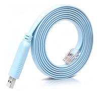 USB Console Cable, USB to RJ45 Cable for Cisco Console Routers Switches RS232 Console Cable FTDI for Windows, Mac, Linux (6Ft/1.8m)