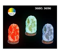 USB Crystal Salt Lamp Decorative Night Light Colour Changing Rock Table RGB LED