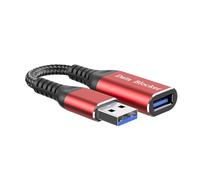 USB Data Block Charging Cable USB Female To Male Extension For Secure Charging Protects Computer Data 12cm Length Adapter Cord