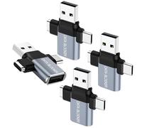 USB Data Blocker -Protect Against Juice Jacking,Hack Proof 100% Guaranteed, Protection from Illegal Downloading, Any Other USB Device Charging, Data Blocker (Grey 4- Pack)
