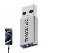 USB Data Blocker, Protection for Smartphones, USB Type C Adapter Protection Against Data Theft, Safe Charging for Laptop, Notebook and Mobile Phone