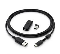 USB Data Cable, Wi Fi Dongle and Adapter Compatible with Logitech G915 X | 3-piece USB-A to USB-C charging/data cable kit with wireless receiver and adapter, compatible with Logitech G915 X keyboards.