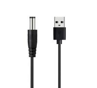 USB DC 5V Charger Power Cable for Fairywill Toothbrush 3.5 x 1.35mm Jack Black USB Electric Toothbrush Charger Compatible for Bitvae Seago 7am2m Foreo Series Barrel Jack Replacement 1m