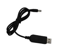 USB DC Charging Cable - 5.5 mm Barrel Plug Power Cord, Voltage Support | USB to DC Adapter Cable for 7.4 V Lithium Battery Devices, Vacuum Cleaner, Massage, Torch, Electronics