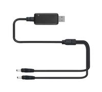 USB-DC Dual Port Power Cord Charger Compatible with Heated Gloves Socks Hats Mittens Heating Pad and 7.4V SWB01 SWB03 3500mAh Rechargable Lithium Polymer Batteries Power Cable