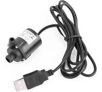 USB DC Submersible Water Pumps, Small USB Brushless Water Pumps, DC4V-6V 150L/H Micro Brushless Water Pumps Motor Cooling Pump with USB GD for Fountain Aquarium