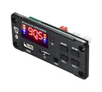 Usb Decoders, Mp3 Board, Car Audio, 12v Module, Receiver, Speaker Controller, Fm Radio, Tf Slot, Screen Display, Amplifier Chip, with Remote for Playback, 3.62x1.61 inches