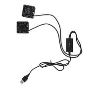 USB Desk Fan 40mm for mini Personal Fan with Adjustable Airflow Silent Running for Office Home Travel Black(A)