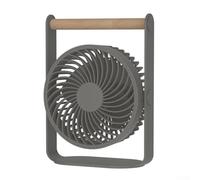 USB Desk Powered for Home Office Bedroom La Flexible Mini Fan with Airflow for Quiet Lightweight Desktop Fan by USB Strong 3speed (Dark Grey)