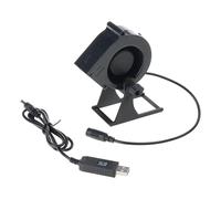 USB Desktop Fan with 12V Boosts Cable Adjustable Position for Cooling and BBQ Aid 3800RPM 4.5W 20CFM Desktop Blower Fan