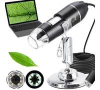 USB Digital Microscope 50x 1600x Magnification 8 LEDs Endoscope Mini Video Camera for Windows XP/Vista, Windows 7, 8, 8.1, 10, Mac OS PC 23762