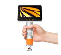 USB Digital Microscope for Kids, MatataStudio MX2-A Handheld Portable Microscope 1600X with 4.3-inch 1080P LCD Screen 4K WiFi Wireless Pocket Miniscope for School Lab Nature Science Biology Learning