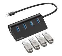 USB Dock Hub USB 3.1 Gen 2 (10Gbps), 4-in-1 USB C to USB 3.1 Hub with 4 USB Ports Expand Compatible with Windows XP/Vista / 7/8/10/11/12, Mac OS, Linux, etc