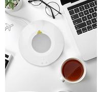 Usb Drink Cooler Bed Warmer Beer Heater Car Cup Holder and Cooling Coaster Dual Electric Chiller Smart Cold Plate Coffee Tabletslaptops Peripherals (White)
