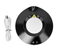 Usb Drink Cooler Bed Warmer Beer Heater Car Cup Holder and Cooling Coaster Dual Electric Chiller Smart Cold Plate Coffee Tabletslaptops Peripherals (Black)