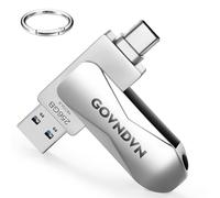 USB Drive for iPhone 15, 256GB iPhone USB Flash Drives USB Stick with USB C and USB 3.0, Memory Stick External Storage iPhone Thumb Drive for iPad Android MacBook PC