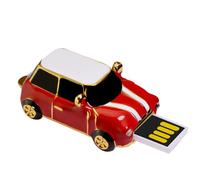 USB Drive, Memory: 4GB portable classic car data data operator compatible with computer tablet TV feature, animated details and elegant contours