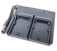 USB Dual Battery Charger for Sony NP-F990 NP-F970 NP-F960 NP-F950 NP-F930 NP-F770 NP-F750 NP-F570 NP-F550 NP-F330 NP-FM30 FM50 NP-QM91D QM71D NP-FM500H NP-F Series Camera; LED Vedio Light