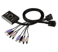 USB DVI/Audio 2 Port Cable KVM Switch with Remote Port Selector CS682 ATEN (1920 x 1200 @ 60 Hz), support Windows, Linux, Mac & Sun, Independent switching of the KVM & Audio, UK, 1 KVM Market Leader, Mix