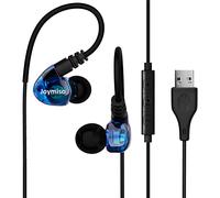 USB Earbuds with Microphone for PC Laptop, 6.5Ft Long Cord Wired USB Headphones Headset for Computer Desktop MacBook PS4 PS5 Work Calls Gaming, Over Ear in-Ear Earphones w Case, Control, Mute Function