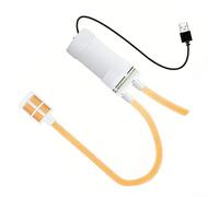 USB Electric Auto-Siphon Pump for Homebrew, 2L/min Low Noise Self-Priming, 1/1.6/3M Hose Options for Beer Wine Kombucha Transfer, Compact 6.7×4cm(1.6Meter)