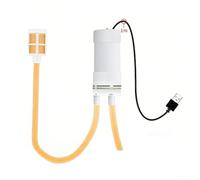 USB Electric Auto-Siphon Pump for Homebrew, 2L/min Low Noise Self-Priming, 1/1.6/3M Hose Options for Beer Wine Kombucha Transfer, Compact 6.7×4cm(3Meter)
