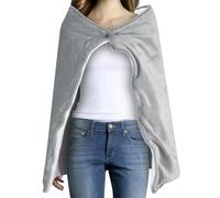 USB Electric Blanket- Rechargeable Thermal Wrap, Lightweight Heating Shawl, Adjustable Temperature with Quick Heat Function | Comfortable Wearable Blanket for Coffee Shop Home Airplane Camping Tri