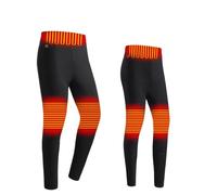USB Electric Heated Leggings for Women UK Sale, Winter Heating Trouser USB Charging Thermal Underwear Pants Fleece Heating Trousers Washable Electric Leggings Heating Pant for Outdoor Travel, Hiking