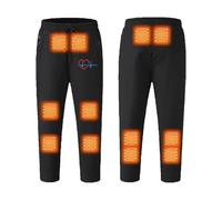 USB Electric Heated Pants for Men UK Clearance,Men's Heated Trousers with 3 Adjustable Temperature,Winter Warm Sweatpants Drawstring Waist Outdoor Motorcycle Hiking Walking Trouser with Zip Pockets