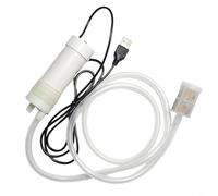 USB Electric Self-Priming Siphon Pump, Stainless Steel Filter Submersible Water Pump for Cutting Grooving Drilling Machines, Compact 10x35cm(10 Meter)