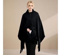 USB Electric Throw Heated Blanket with Zipper, Wearable Heated Wrap for Body USB Heating Pad for Shoulders Abdomen Leg Portable Throw Wrap Washable, 78in x 26in (Black)