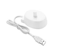 USB Electric Toothbrush Charger Compatible with Braun Oral B iO3 iO4 iO5 iO6 Type 3757 Kids Vitality 100 Genius X, Replacement Inductive USB Charging Base Adapter Travel Waterproof Power Cord Cable