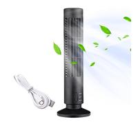USB Electric Tower Fan, Strong Wind, Quiet Cooling, Desk Air Bar for Home, Office, Studio, Great for Long Study Sessions, Cooling in the